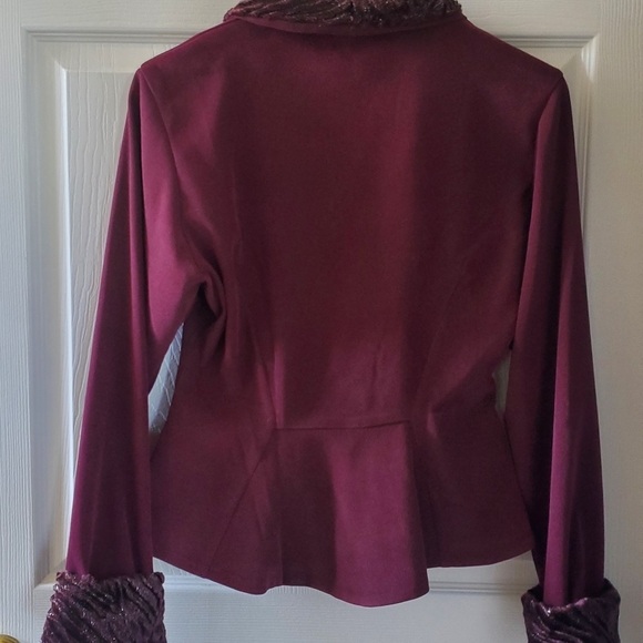 Burgundy Miss Candyfloss Blazer - Picture 3 of 3
